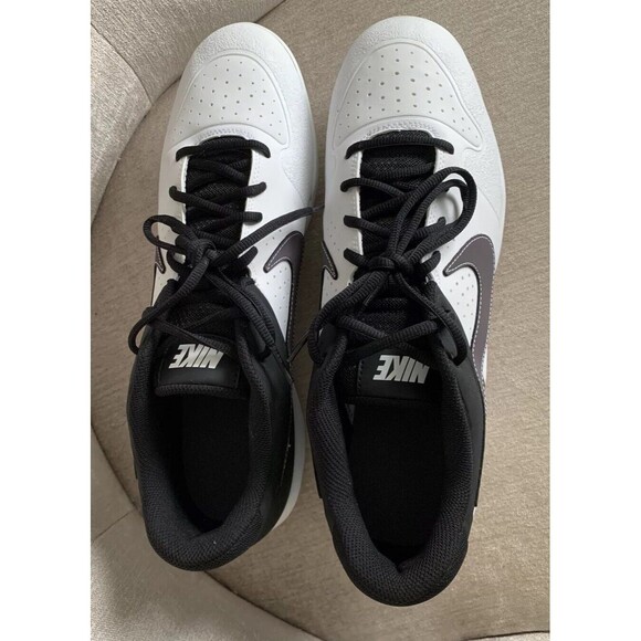 NWOB Nike Huarache Mens Varsity Baseball Metal Cleats Size 14 A07960-102 - Picture 2 of 5